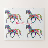 Mooie regenboogkleurpaard Thunder_Cove Legpuzzel (Horizontaal)