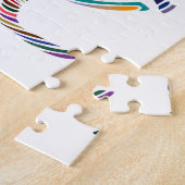 Mooie regenboogkleurpaard Thunder_Cove Legpuzzel (Zijkant)