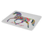 Mooie regenboogkleurpaard Thunder_Cove Snijplank (Hoek)