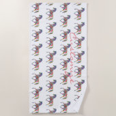 Mooie regenboogkleurpaard Thunder_Cove Strandlaken (Voorkant)