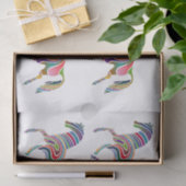 Mooie regenboogkleurpaard Thunder_Cove Tissuepapier (Geschenk)