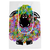 Mooie regenboogschaap van de familie medium cadeauzakje (Achterkant)