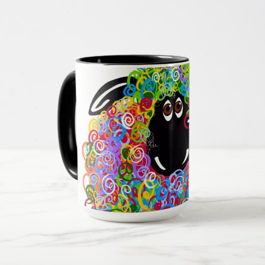 Mooie regenboogschaap van de familie mok (Voorkant links)