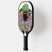 Mooie regenboogschaap van de familie pickleball paddle (Links)