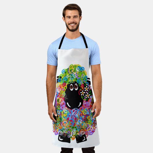 Mooie regenboogschaap van de familie schort (Gedragen)