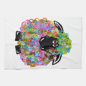 Mooie regenboogschaap van de familie theedoek (Horizontaal)