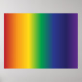 Mooie regenboogstripes poster (Voorkant)