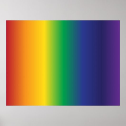 Mooie regenboogstripes poster (Voorkant)