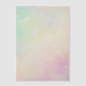 Mooie regenboogtinten van groen roze blauw vellum uitnodigingen (Voorkant)