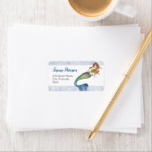 Mooie regenboogzeemeermin met Ginger Hair Etiket (Insitu)