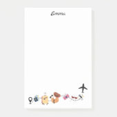 Mooie reisafbeeldingen en vliegtuig, op maat gemaa post-it® notes (Voorkant)