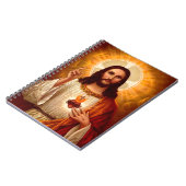 Mooie religieuze afbeelding van het Heilig Hart va Notitieboek (Linkerzijde)