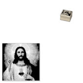 Mooie religieuze afbeelding van het Heilig Hart va Rubberstempel (Gestempeld)