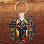 Mooie religieuze heilige hart van de Maagd Maria Sleutelhanger (Voorkant)
