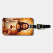 Mooie religieuze heilige hartslag van Jezus afbeel Bagagelabel (Voorkant horizontaal)