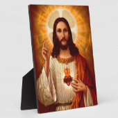 Mooie religieuze heilige hartslag van Jezus afbeel Fotoplaat (Zijkant)