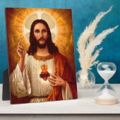 Mooie religieuze heilige hartslag van Jezus afbeel Fotoplaat (Zijkant)