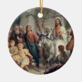 Mooie Religieuze Scene Keramisch Ornament (Voorkant)