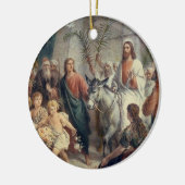 Mooie Religieuze Scene Keramisch Ornament (Links)