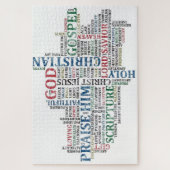 Mooie Religieuze Woordkunst Legpuzzel (Verticaal)