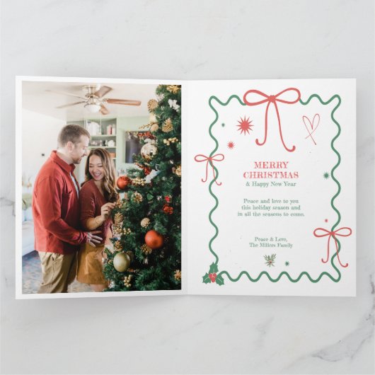 Mooie Rendier Handgetekende Frame Kaart (Binnen)