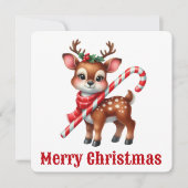 Mooie Rendier Kerstkaart (Voorkant)