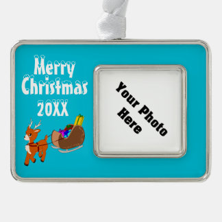 Mooie rendier Kerstmis aangepaste lijst ornament