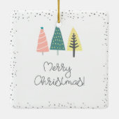 Mooie rendiermagie van de feestdagen keramiek keramisch ornament (Achterkant)