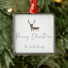 Mooie rendiermagie van de feestdagen keramiek metalen ornament