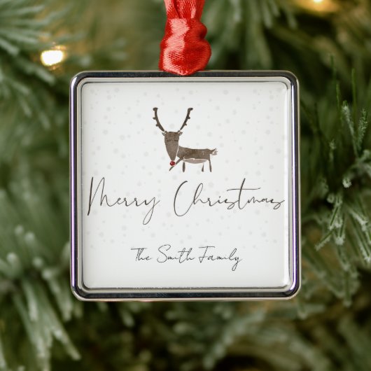 Mooie rendiermagie van de feestdagen keramiek metalen ornament (Boom)