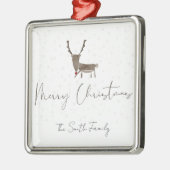 Mooie rendiermagie van de feestdagen keramiek metalen ornament (Links)