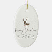 Mooie rendiermagie van de feestdagen keramisch ornament (Rechts)