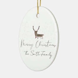 Mooie rendiermagie van de feestdagen keramisch ornament