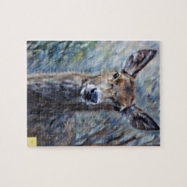 Mooie rendierpuzzel legpuzzel