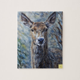 Mooie rendierpuzzel legpuzzel