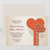 Mooie repetitie dineruitnodigingen kaart (Voorkant / Achterkant)