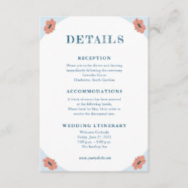 Mooie Retro Baby Blauwe Trouwruimte Kaarten