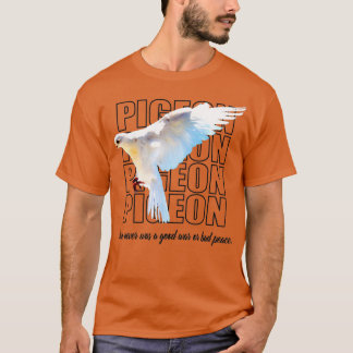 Mooie Retro Black en White Pigeon 1 T-shirt