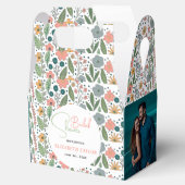 Mooie Retro Bloem Bruiloft Feest Bedankdoosjes (Geopend)