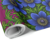 Mooie retro bloemen cadeaupapier (Rol Hoek)