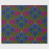 Mooie retro bloemen cadeaupapier (Vlak)