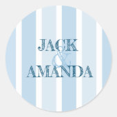 Mooie Retro Bloemen Trouwlabel Stickers (Voorkant)