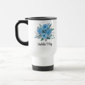 Mooie Retro Blue Floral Reisbeker (Links)