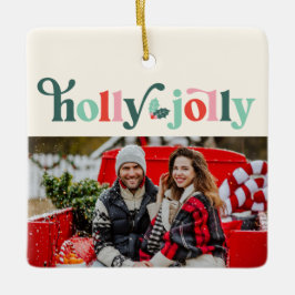 Mooie Retro Familie Foto Ornament