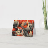 Mooie retro kerst Kaart (Voorkant)