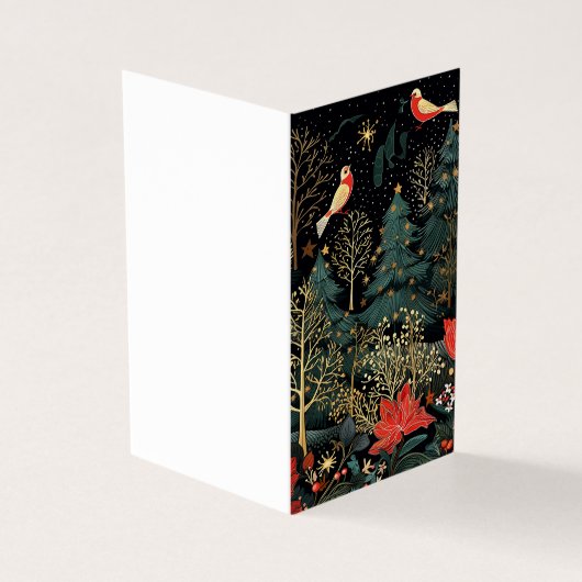 Mooie retro kerst Kaart (Buitenkant)