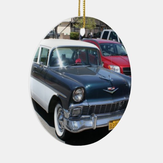 Mooie  retro klassieke Amerikaanse auto Keramisch Ornament (Rechts)