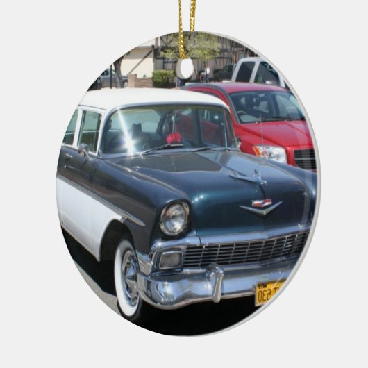 Mooie  retro klassieke Amerikaanse auto Keramisch Ornament (Links)