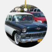 Mooie  retro klassieke Amerikaanse auto Keramisch Ornament (Achterkant)