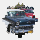 Mooie  retro klassieke Amerikaanse auto Ornament Kaart (Voorkant)